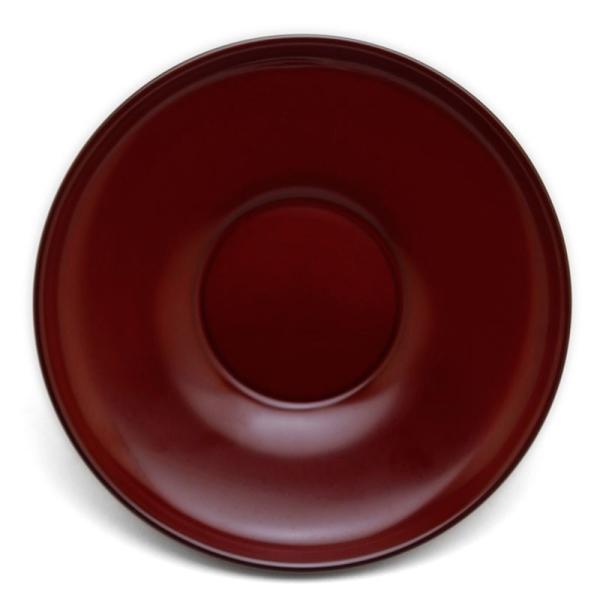 漆器：朱だるま型茶托・奥田志郎《茶托》