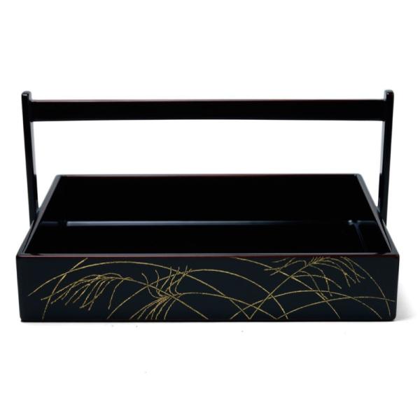 漆器：朱合ぐい呑盆・金箔秋草文・奥田志郎・山本哲