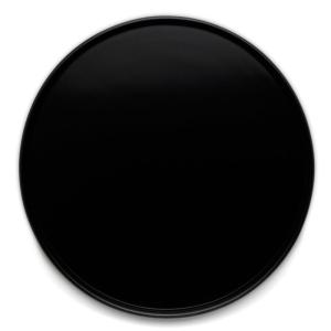 漆器：黒5.5寸丸皿・奥田志郎《中皿・16.5cm》｜yobi