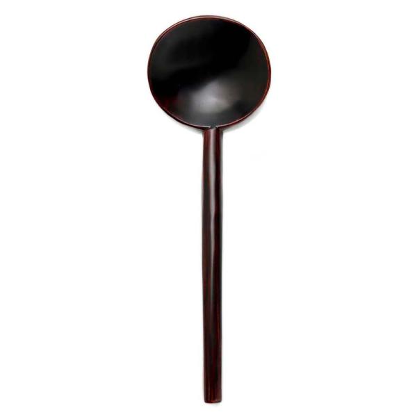 漆器・輪島塗：透漆杓子・大・奥田志郎