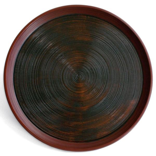 漆器：尺三縁潤膳・山本哲《お盆・39.0cm》