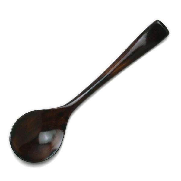 漆器：スプーン・丸・15cm・もくもく《カトラリー》