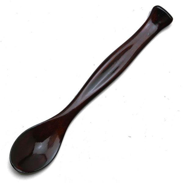 漆器：贅沢スプーン・もくもく《スプーン・竹・漆塗り》