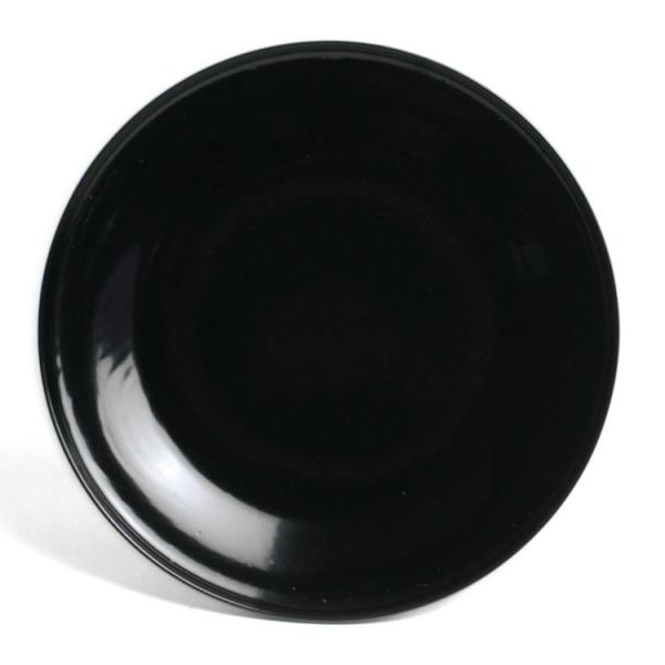 漆器・黒目はじき宗寛盆6寸・守田漆器《銘々皿・菓子皿・ケーキ皿・取り皿・18cm》