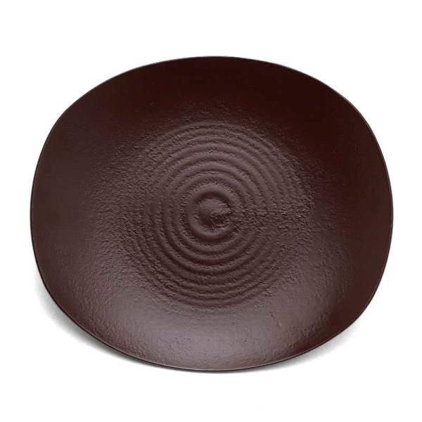 漆器：潤蒔地小判皿・守田漆器《小皿・16.7cm》