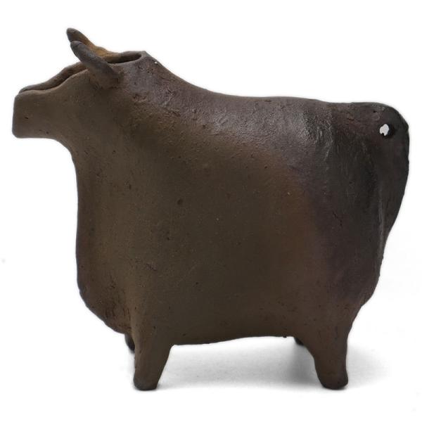 焼〆：南蛮牛形注器k9447・川淵直樹《酒器・160ml》