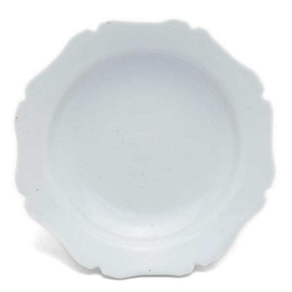 白磁：白瓷輪花高台銘々皿・幾田晴子《小皿・12.0cm》