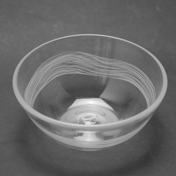 ガラス：流水ボール・小西晃《小鉢・13.7cm》