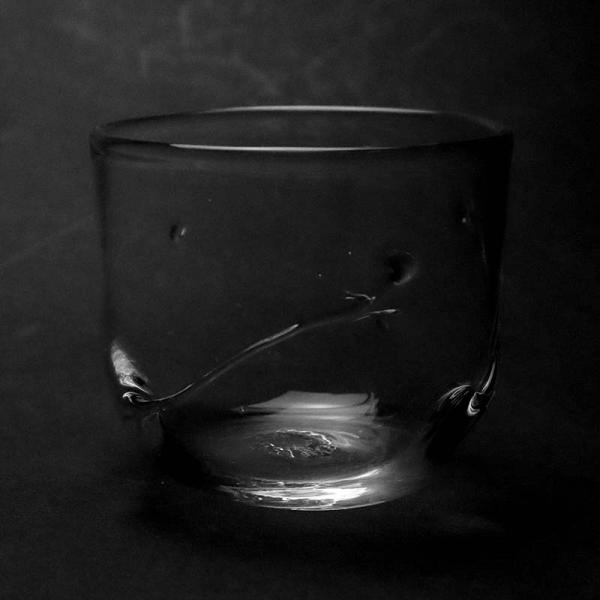 吹きガラス：しずくフリーカップ・小西晃《小鉢・7.5cm》