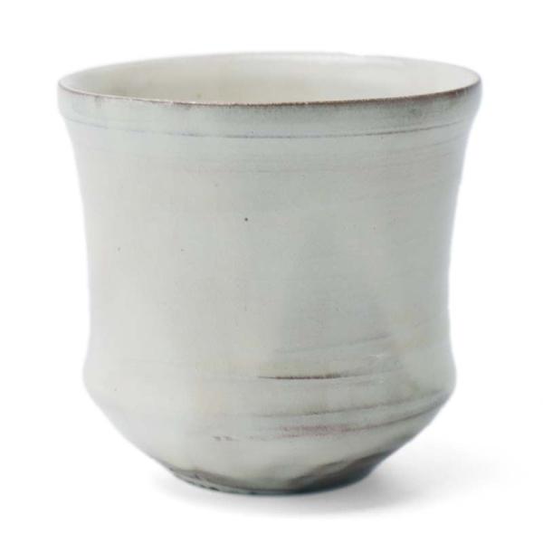 わら粉引馬たらい湯呑・荒賀文成《湯呑・8.0cm》