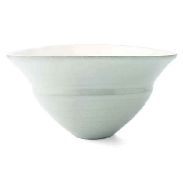 粉引馬たらい深鉢・荒賀文成《中鉢・19.5cm》