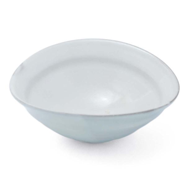 粉引馬たらい向付・15cm・荒賀文成《中鉢・16.0cm》