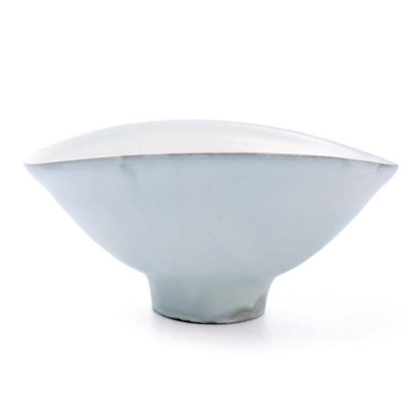 粉引半月碗・荒賀文成《中鉢・16.2cm》