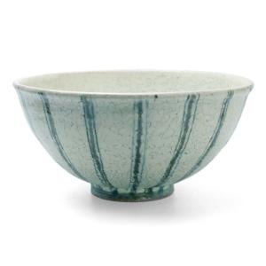 唐津焼：絵唐津千鳥文様どんぶり・中村恵子《丼・麺鉢・17.cm・800ml