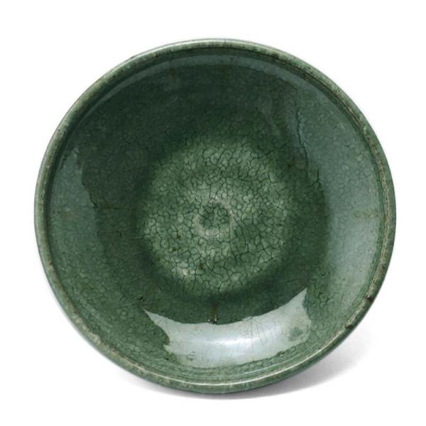 5寸皿・緑・杉本太郎《小皿・15.0cm》