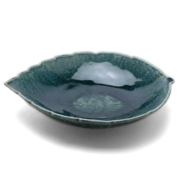 木の葉皿・緑・杉本太郎《大皿・28.0cm》