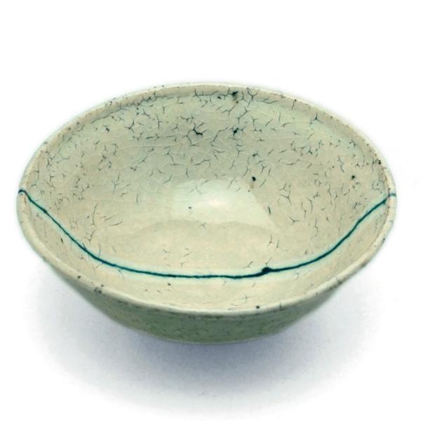 玉縁玉割・中線白・杉本太郎《小鉢・14.5cm》