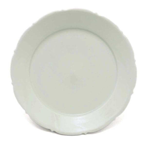 白磁：白磁輪花5寸皿・阿部春弥《小皿・15.2cm》