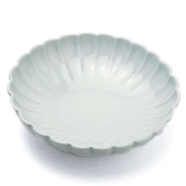 白磁：白磁輪花楕円小鉢・阿部春弥《小鉢・14.0cm》