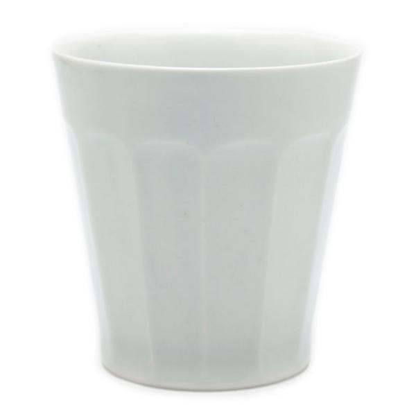 白磁：白磁面取カップ・阿部春弥《小鉢・8.0cm》