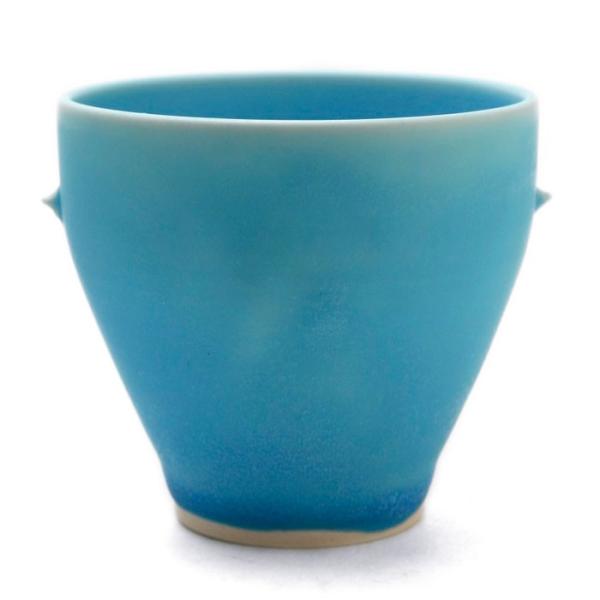 トルコ青釉深小鉢・芦田俊之《小鉢・8.8cm》