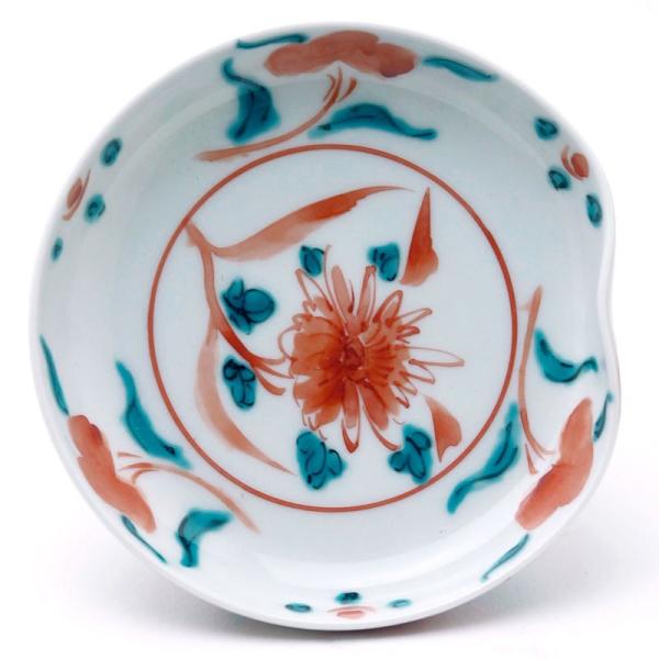 赤絵小皿・浅形・土山敬司《小皿・11.8cm》