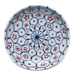 唐津焼：絵唐津五寸五分皿・鳥文・中村恵子《中皿・16.5cm》 : 和食器