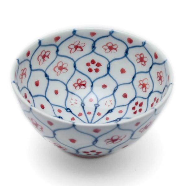 花網茶碗・大・土山敬司《飯碗・ご飯茶碗》