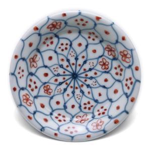 唐津焼：絵唐津五寸五分皿・鳥文・中村恵子《中皿・16.5cm》 : 和食器