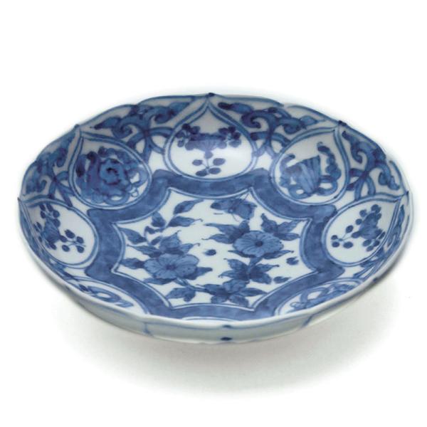 染付芙蓉手花蝶文向付・土山敬司《小鉢・14.5cm》