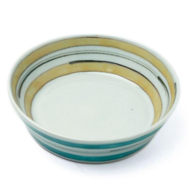 色絵コマ平小鉢・樋山真弓《小鉢・12.2cm》