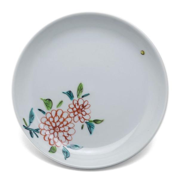 色絵花月5寸皿・樋山真弓《小皿・15.0cm》