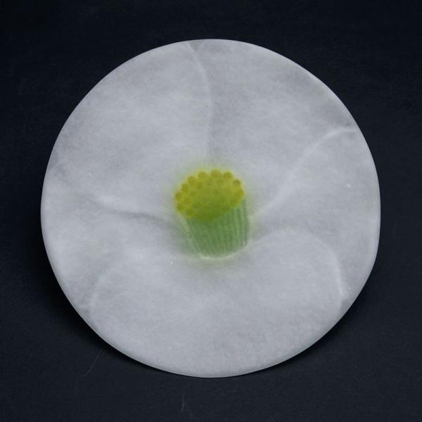ガラス：薄皿・椿・13.5cm・d.Tam《小皿・13.5cm》