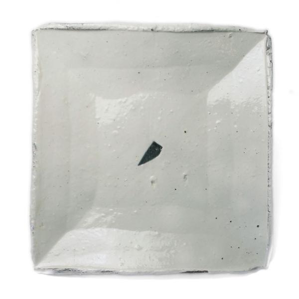 粉引：粉引八寸・3・辻村塊《大皿・扁形皿・盛り皿・23.5cm》