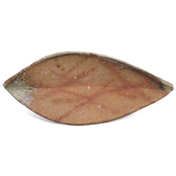 信楽焼：信楽葉皿・辻村塊《中皿・31.0cm》