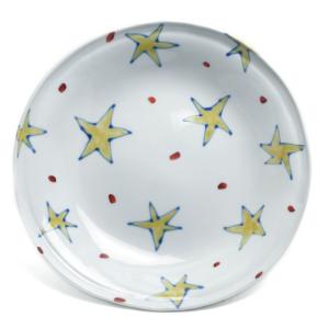 唐津焼：絵唐津五寸五分皿・鳥文・中村恵子《中皿・16.5cm》 : 和食器