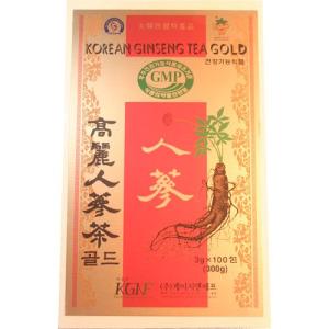 当店おすすめ】 高麗人参茶GOLD 紙箱 3g×100包・粉末タイプ 風邪予防