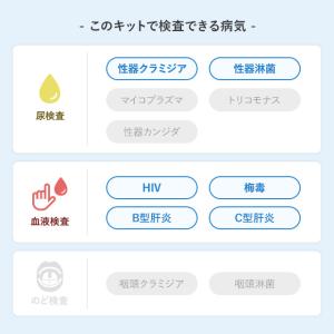 男性セットA+C型肝炎 6項目:HIV(エイズ...の詳細画像1