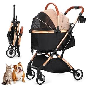 SKISOPGO 4輪ペットカート 分離型 ペットバギー ワンタッチ