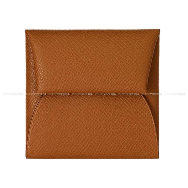 HERMES エルメス バスティア ゴールド エプソン シルバー金具 コインケース B刻印 新品