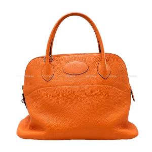 HERMES エルメス ボリード31 オレンジ トリヨン シルバー金具 ショルダーバッグ □N刻印 Aランク【中古】｜yochika-japan