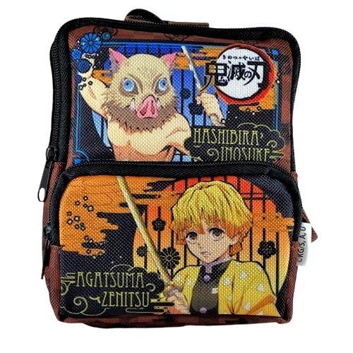 ミニリュックポーチ 鬼滅の刃 カラビナ付きミニリュック 子供 男の子 女の子 我妻善逸 嘴平伊之助