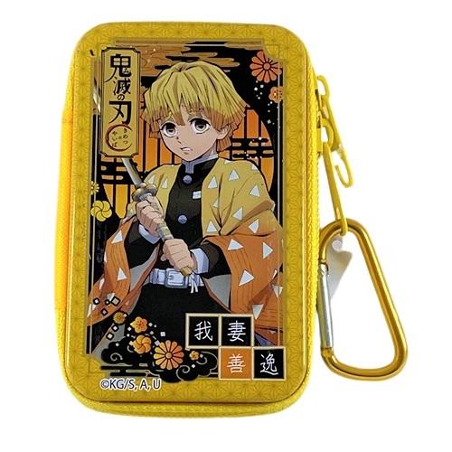 缶ケース 鬼滅の刃 カラビナ付きマルチファスナー缶ケース 子供 男の子 女の子 我妻善逸 嘴平伊之助