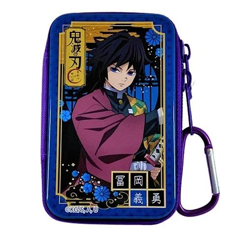 缶ケース 鬼滅の刃 カラビナ付きマルチファスナー缶ケース 子供 男の子 女の子 富岡義勇 胡蝶しのぶ