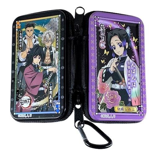 缶ケース 鬼滅の刃 カラビナ付きマルチファスナー缶ケース 子供 男の子 女の子 富岡義勇 不死川実弥...