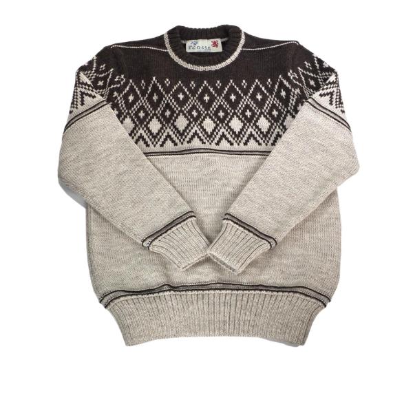 COMMANDO ECOSSE 41168 Nordic ノルディック柄 クルーネック セーター