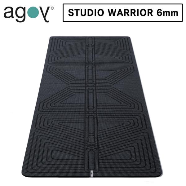 agoy アゴイ ヨガマット 6mm STUDIO WARRIOR グラファイトブラック 日本正規品...