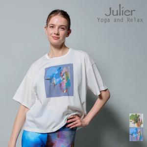 ジュリエJulier ヨガ トップス kanakoSasaki コラボ Julier（ジュリエ） Julier kanako Sasakiコラボ プリントTシャツ
