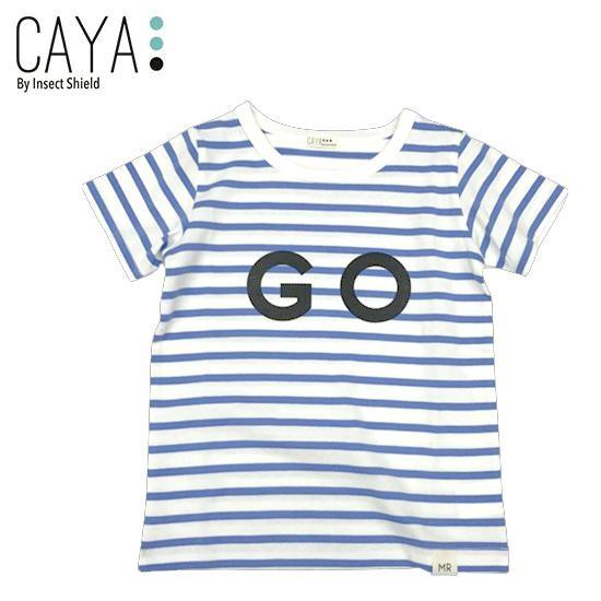 CAYA インセクトシールド セール GOプリントボーダー半袖Tシャツ（ユニセックス）  蚊帳 虫よ...