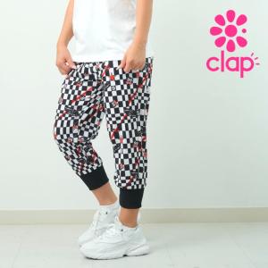 clap フィットネス　セットアップ　クロップドパンツ&Ｔシャツ　美品 clap フィットネス セットアップ クロップドパンツ&Tシャツ 美